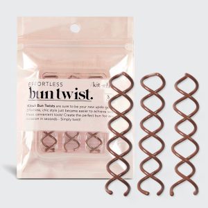 Brown Bun Twists 3pc Set